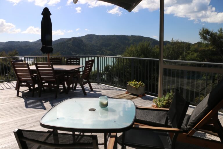 View of Whangaroa Harbour from Harbour View Suite